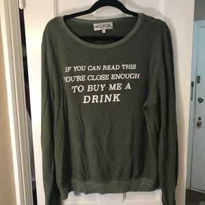 Green Wildfox Sweatshirt